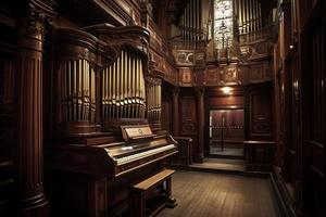 Gorgeous organ. AI Generated photo