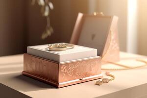 Jewelry Box Mockup photo