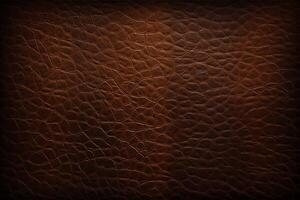 Brown Leather Background Illustration. photo