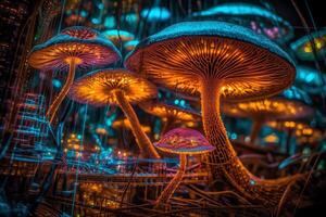 Psychedelic mushroom tech. photo