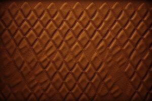 Brown Leather Background Illustration. photo