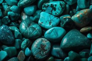 Abstract Turquoise Stone Texture Background photo