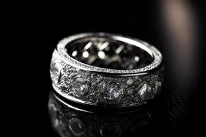 Ring Made Of Diamond. photo