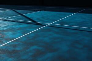 isolated blue tennis court. photo