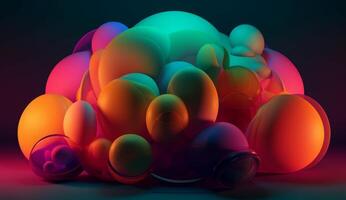 many colorful different shapes image photo