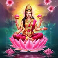 maha lakshmi images download mah laxmi goddess on lotus images photo