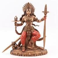 imagen de hindú diosa santoshi mata escultura imagen generativo ai foto