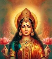 Goddess laxmi generative AI photo