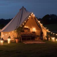 glamping luxury glamorous camping photo