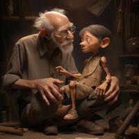 magical realism Pinocchio scene photo