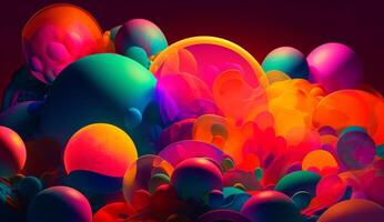 Pretty colorful shapes image photo