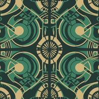 flat design art deco green pattern photo