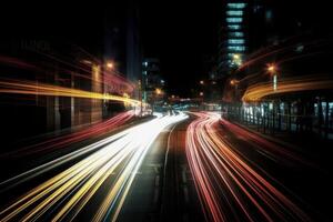 abstract long exposure dynamic speed light trails photo
