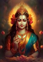 image of Goddess laxmi photo