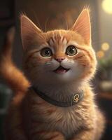 cute lil tabby cat, photo