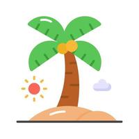 Beautiful vector of palm tree in modern style, easy to use in web, mobile apps and all presentation projects