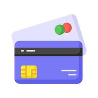 Atm card vector design in modern style, card for online payments and cash withdrawal