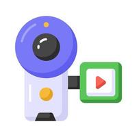 hermosamente diseñado vector de handycam en de moda estilo, capturar vida momentos con handycam