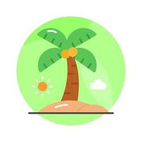 Beautiful vector of palm tree in modern style, easy to use in web, mobile apps and all presentation projects