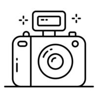 Camera vector design in modern and trendy style, photography device icon