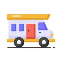 Grab this amazing vector of bus in modern style, Efficient and convenient transportation