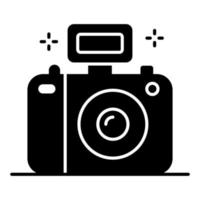 Camera vector design in modern and trendy style, photography device icon