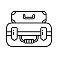 Carefully crafted icon design of luggage bags in trendy style, travel baggage vector customizable design