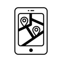 Mobile navigation vector design in modern style, easy to use icon