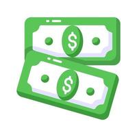 An icon of paper currency in modern style, well designed vector of banknotes