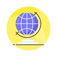 Download this beautifully designed icon of earth globe in editable style, easy to use vector