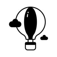 Creatively designed vector of hot air balloon, enjoy the adventure of hot air ballooning