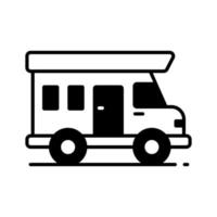 Grab this amazing vector of bus in modern style, Efficient and convenient transportation