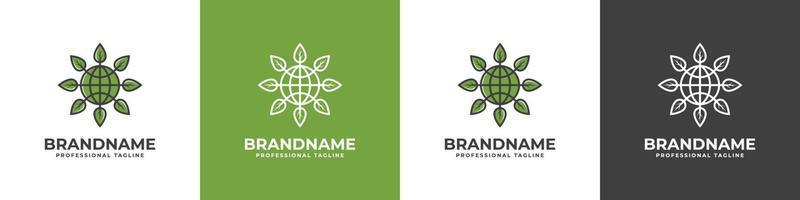 Green Planet Logo. Suitable for any business related to green and planet. vector