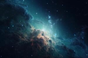 Deep and distant space, billion galaxies, beautiful space background, . photo