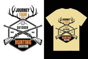 HUNTING TSHIRT DESIGN vector