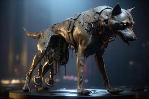 Cerberus is a mythological dog, a creature from legends. . photo