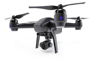 Wireless drone with remote control on a white background. . photo