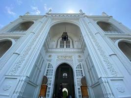 ramlie musofa mosque, one of the beautiful middle timer style mosques in jakarta, indonesia photo