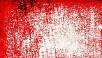 rojo afligido Clásico grunge textura antecedentes con arañazos, ai foto