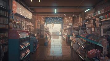 shop, digital art illustration, photo