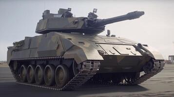 tank, digital art illustration, photo