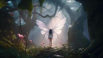 fantasy fairy, digital art illustration, photo