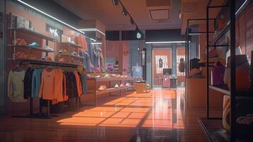 shop, digital art illustration, photo