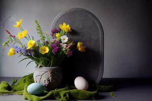 Congratulatory easter background. photo