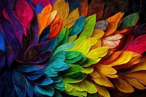 Attractive Abstract Painting Hand photo