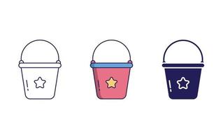 Bucket vector icon