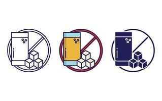 Avoid Juices icon vector