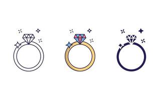 Magic Ring icon vector