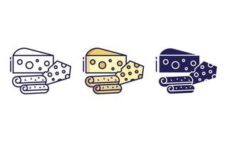 Cheese vector icon