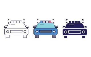 Police car vector icon